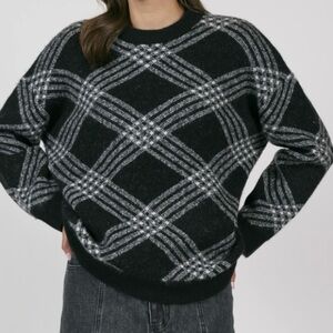 Plaid sweater